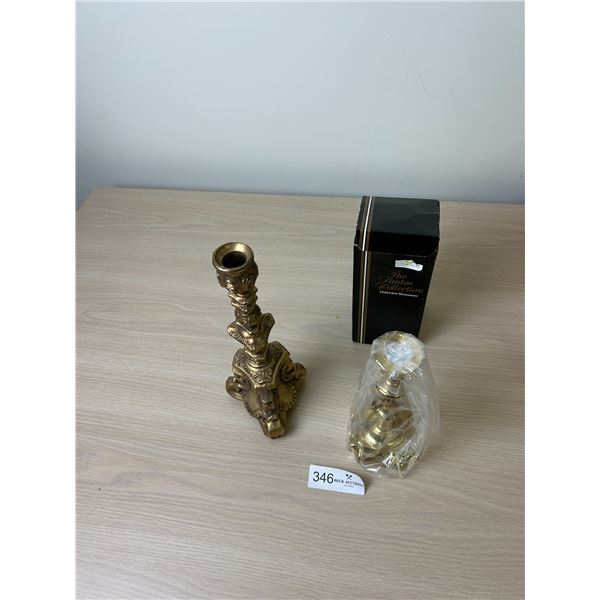 Brass Candle Holders 11H