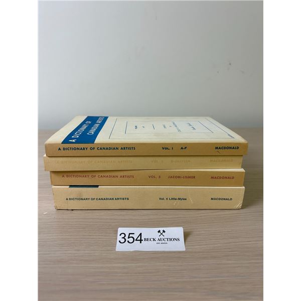 A Dictionary Of Canadian Artist Volume 1 -4