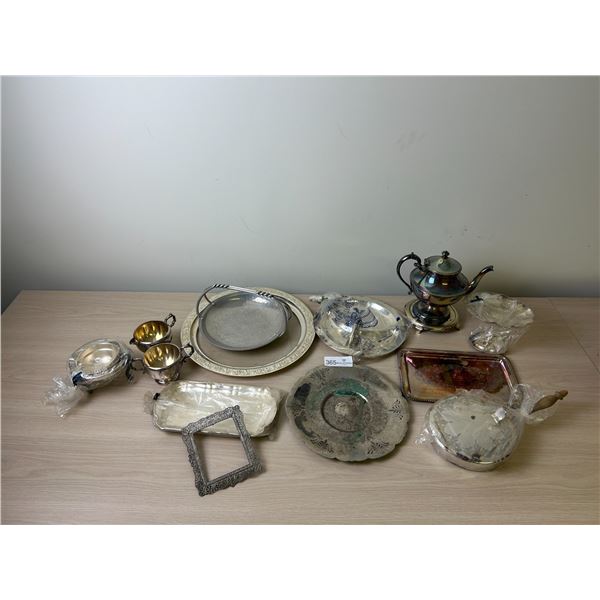 A Large Section Of Silver Plated Goods