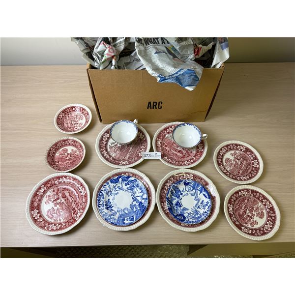 Nordic Red And Blue China Collection