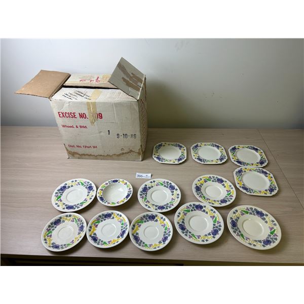 Vermilion Flowered China Plates