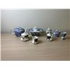 Image 2 : Blue China Tea Set And Smaller Tea Pot Set