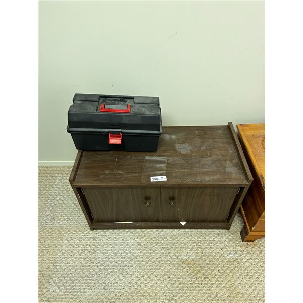 Tv Stand Full Of VHS With Empty Tool Box 30W 15D 17H