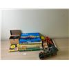 Image 1 : Vintage Board Games And Toy Train Set With Box Of Kid Classic Records