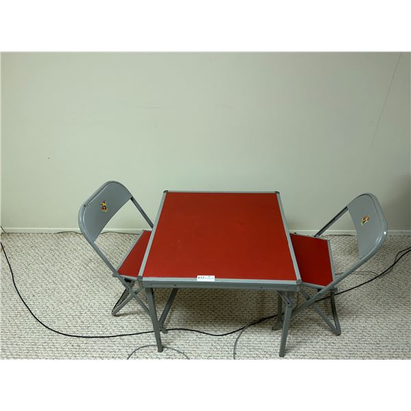 Vintage Clown Themed Kids Table 24W 24L 20H