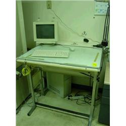 LIGHT TABLE W/ COMPUTER AND MONITOR