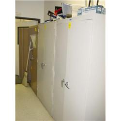 LOT - 3 STORAGE CABINETS W/ CONTENTS