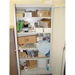 LOT - CABINET WITH CONTENTS