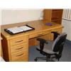 Image 1 : LOT - 2 DESKS W/ CHAIRS AND FILING CABINET