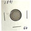 Image 1 : 1891 Canadian Five Cent Coin