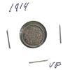 Image 1 : 1914 Five Cent Coin, Canadian