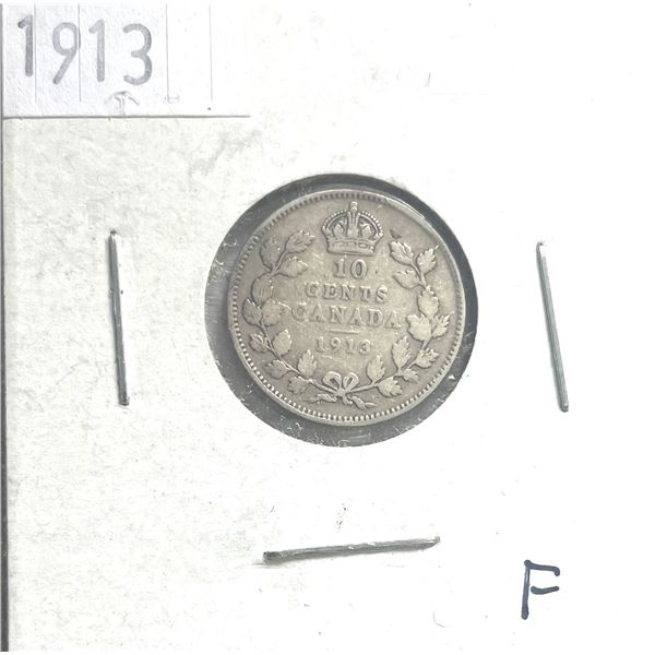 1913 Canadian Ten Cent Coin