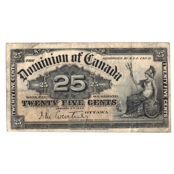 1900 Shin Plaster , Dominion of Canada