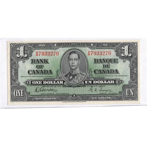 1937 One Dollar Bill, BoC