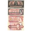 Image 1 : FOUR Two Dollar bills,  1937 , 1954, 1974 and 1986