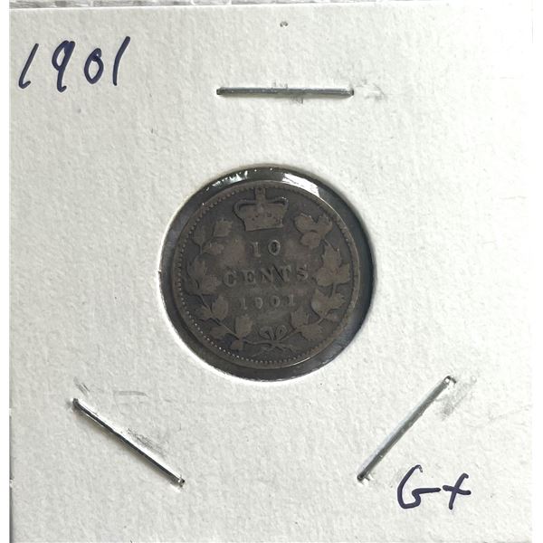 1901 Canadian Ten Cent Coin