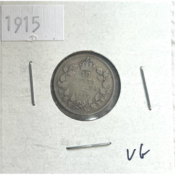 1915 Canadian Ten Cent Coin