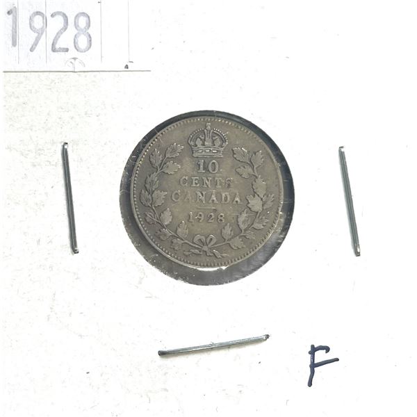 1928 Canadian Ten Cent Coin