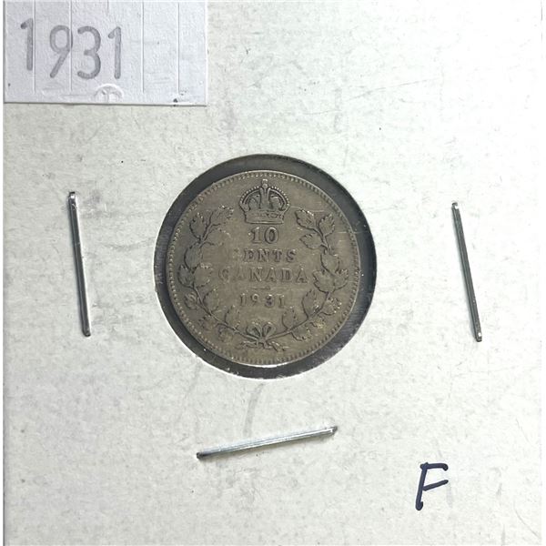 1931 Canadian Ten Cent Coin