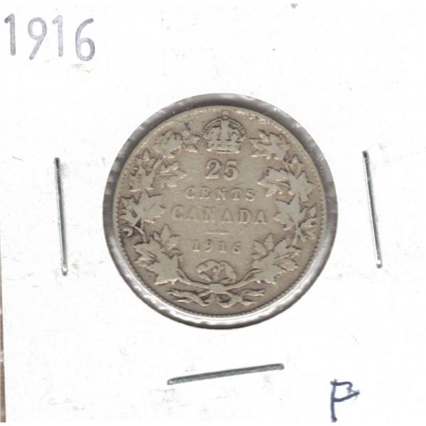 1916 Canadian 25 Cents