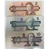 Image 2 : The Bird Series Canadian Bills,  All Face Values in the Set including $1000 bill