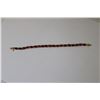 Image 3 : ^ Ruby Bracelet - 14kt Yellow Gold w/ Certificate of Appraisal From Bateman Jewellers
