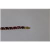 Image 6 : ^ Ruby Bracelet - 14kt Yellow Gold w/ Certificate of Appraisal From Bateman Jewellers