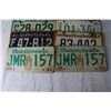 Image 2 : (10) Saskatchewan License Plates - 1960's - 1983