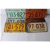 Image 4 : (9) Saskatchewan License Plates - 1960's - 1980's