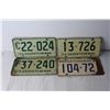 Image 6 : (11) Saskatchewan License Plates - 1960's - 1980's