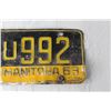 Image 2 : Manitoba Low Number 1963 License Plate
