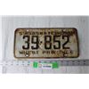 Image 1 : Saskatchewan 1959 License Plate