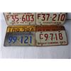 Image 4 : (10) Saskatchewan License Plates - 1960's - 1980's