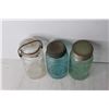 Image 5 : (3) Glass Mason Jars - Crown, Perfect Seal