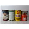 Image 3 : (4) Vintage Tin Cans - Shell, Quaker State, HD7, Esso