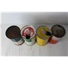 Image 5 : (4) Vintage Tin Cans - Shell, Quaker State, HD7, Esso