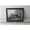 Image 1 : Framed Vintage Photo of Cars - 12 1/2" x 16"