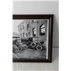 Image 3 : Framed Vintage Photo of Cars - 12 1/2" x 16"