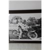 Image 3 : Framed Vintage Harley Davidson Photo - 12 1/2" x 16"