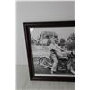 Image 4 : Framed Vintage Harley Davidson Photo - 12 1/2" x 16"