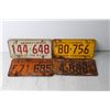 Image 5 : (10) Saskatchewan License Plates - 1960's - 1970's