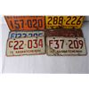 Image 4 : (10) Saskatchewan License Plates - 1960's - 1980's