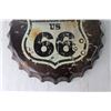 Image 2 : Route 66 US Metal Bottlecap Wall Sign