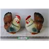 Image 1 : (2) Vintage Ceramic Roosters (Made in Japan)