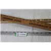 Image 2 : Luckenbach Texas General Store 48" Wooden Measuring Stick - Northern Border Pipeline Wooden Yard Sti
