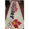 Image 2 : Go Canada Chrysler Olympic Banner - 14.5'x3.5'