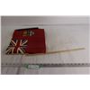 Image 1 : Vintage Canadian Red Ensign Flag - Wooden Stick is Broken
