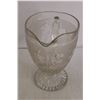 Image 2 : Depression Glass Iris and Herringbone Pitcher