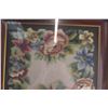 Image 2 : Double-Framed Cross-Stitch Wall Art Piece - 17 1/4" x 23"