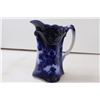 Image 2 : Flow Blue (8") Pitcher Burslem England